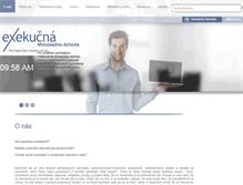 Tablet Screenshot of exekucna.sk